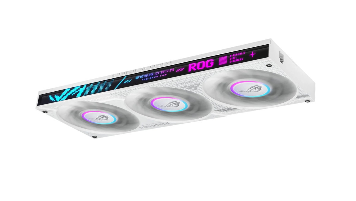ROG STRIX LC IV 360 ARGB LCD White Edition Fan Detail