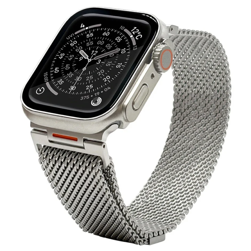 Silver mesh band