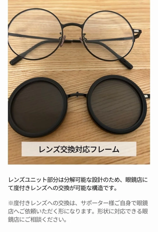 Lens interchangeable frame