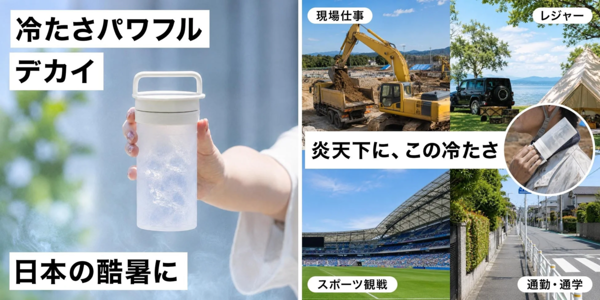 Powerful coldness for harsh Japanese summers: work, leisure, sports, commuting