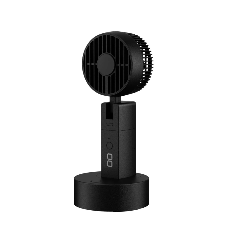 Black portable fan
