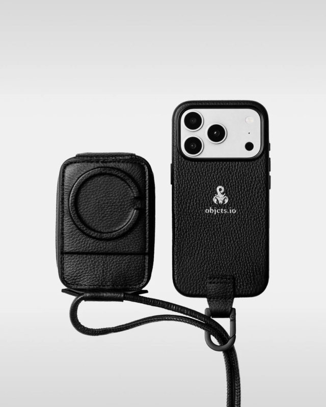 objcts.io x SOPHNET. iPhone case and Micro Bag connected