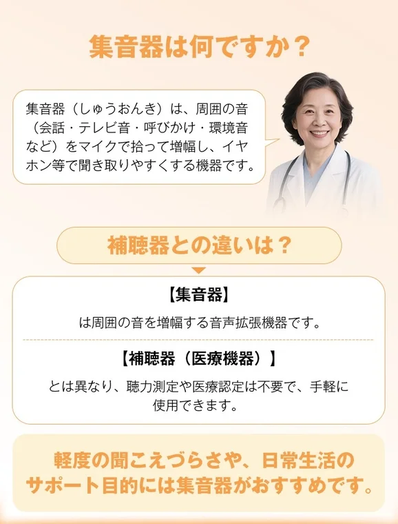Explanation of Hearing Aid vs. Hearing Device