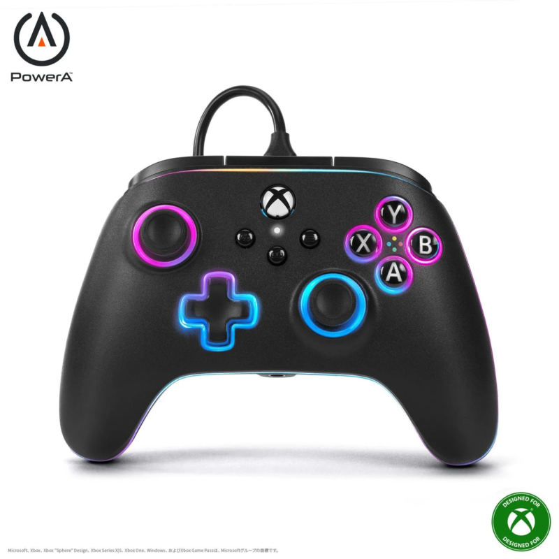 PowerA Advantage Wired Controller for Xbox Series X|S with Lumectra - Black
