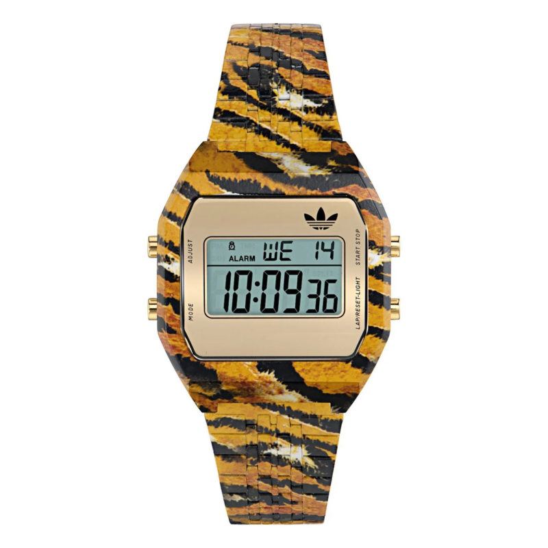 Tiger pattern adidas Digital Two watch face