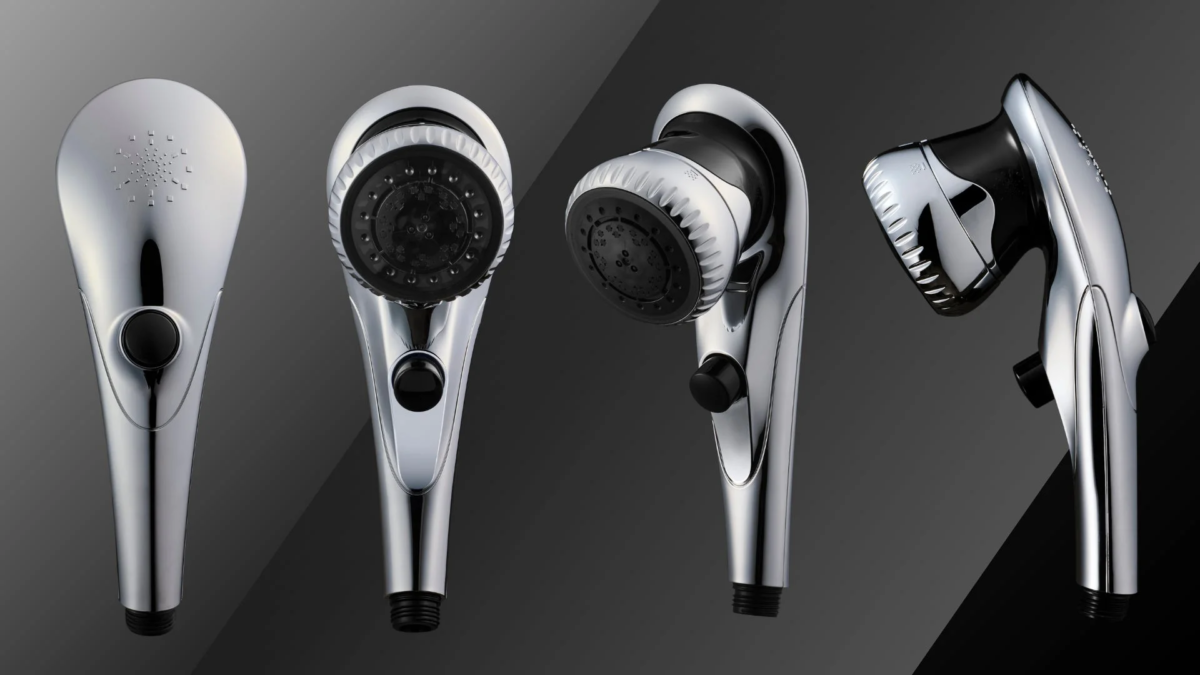 Mirable Ex shower head from various angles
