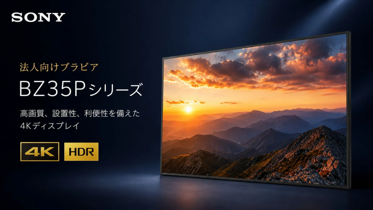 SONY BRAVIA BZ35P Series 4K HDR display
