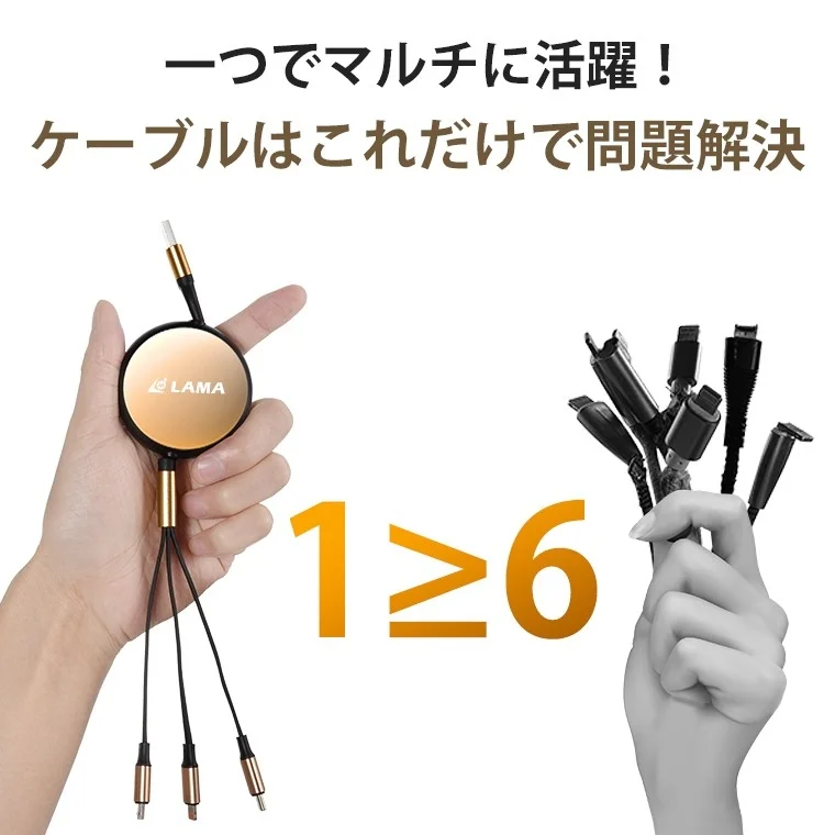 Multi-functional Retractable Cable