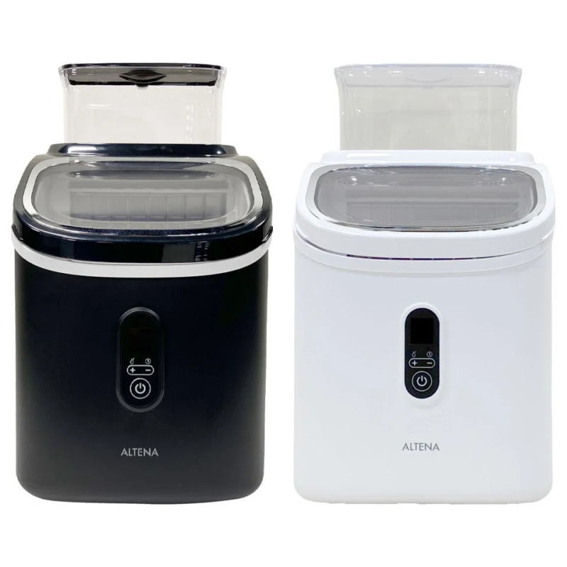 ALTENA Clear Cube High-Speed Ice Maker (White & Black)