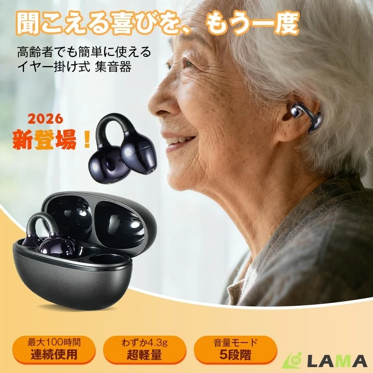 Ear Cuff Type Hearing Aid with Features