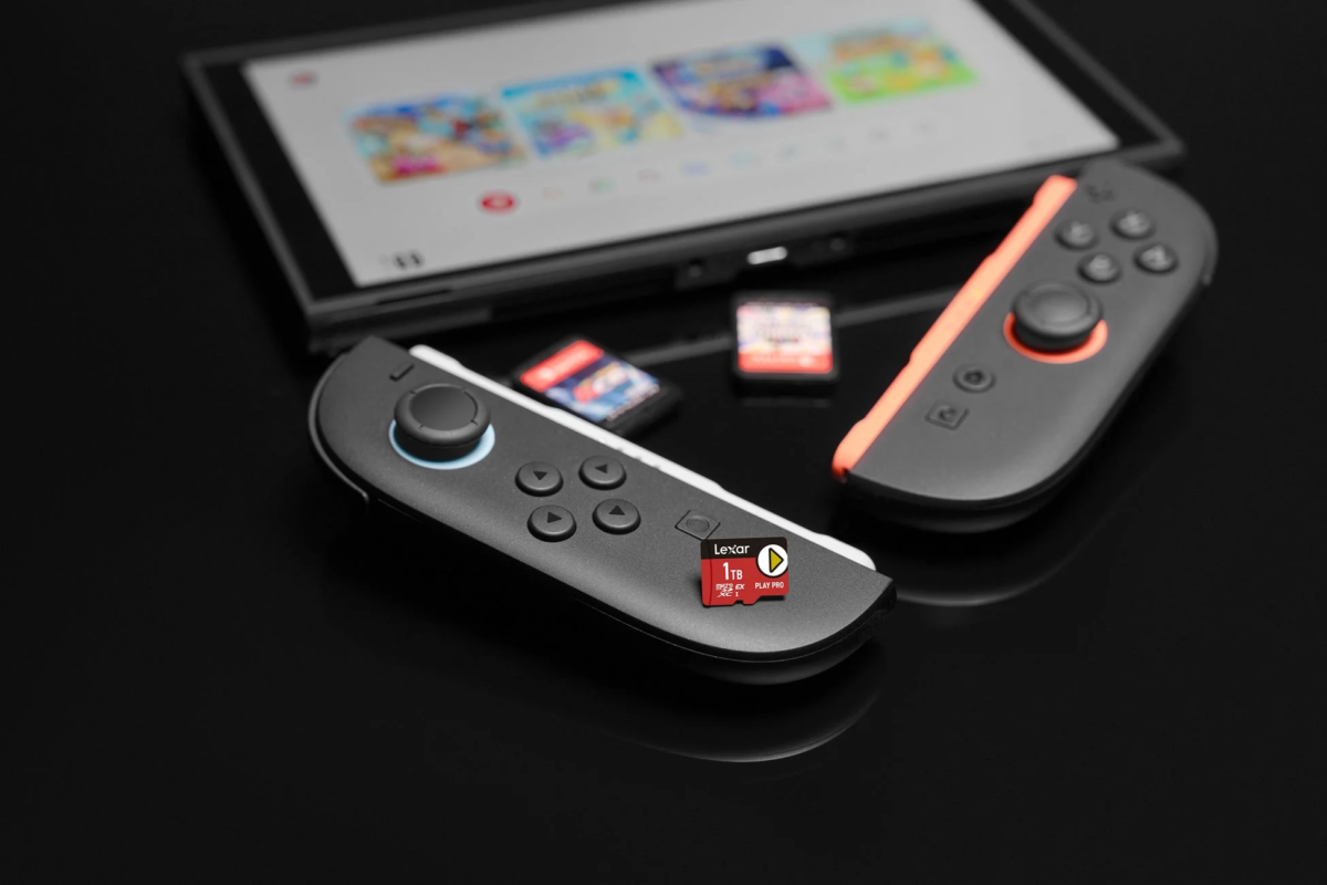 Nintendo Switch with Lexar PLAY PRO microSD Express