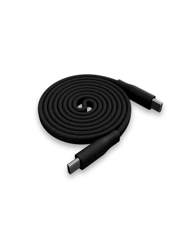 Black coiled USB-C cable