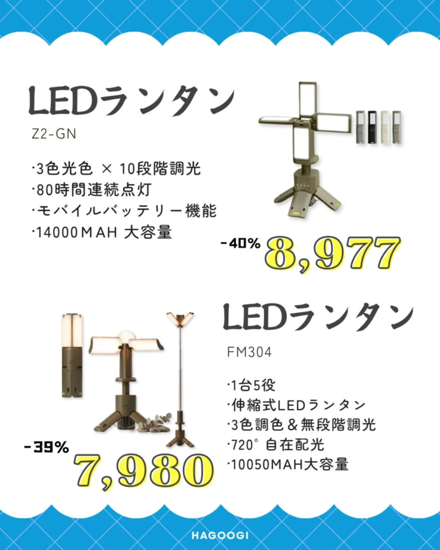 LED Lanterns Z2 and FM304