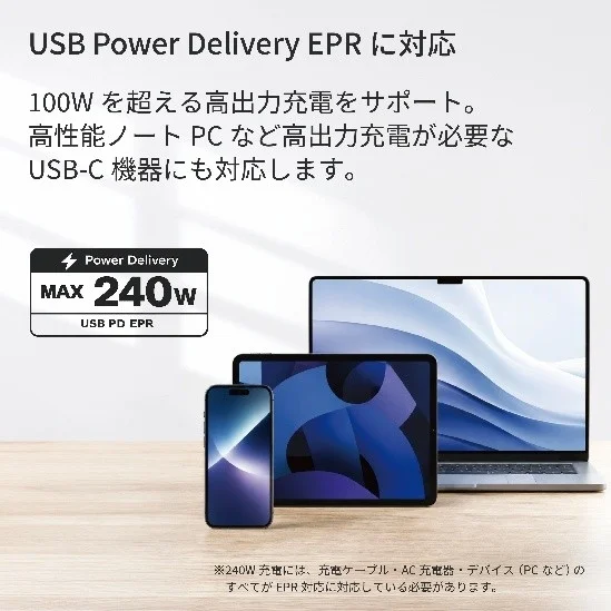 USB Power Delivery EPR 240W compatibility