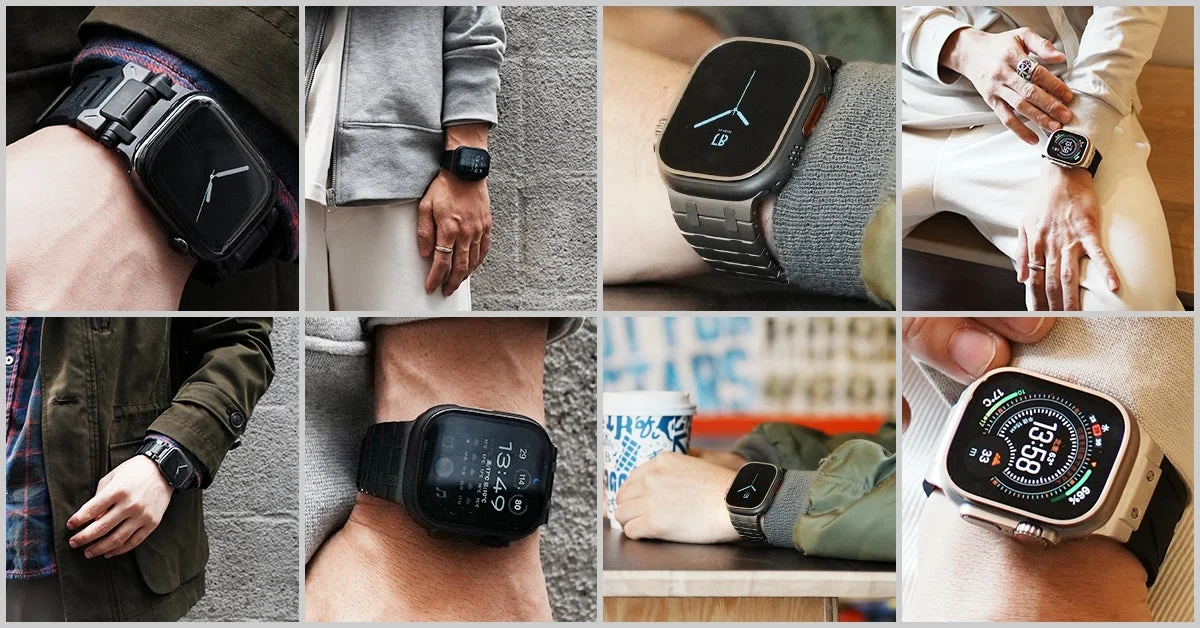 Apple Watch models with various bands for different lifestyles
