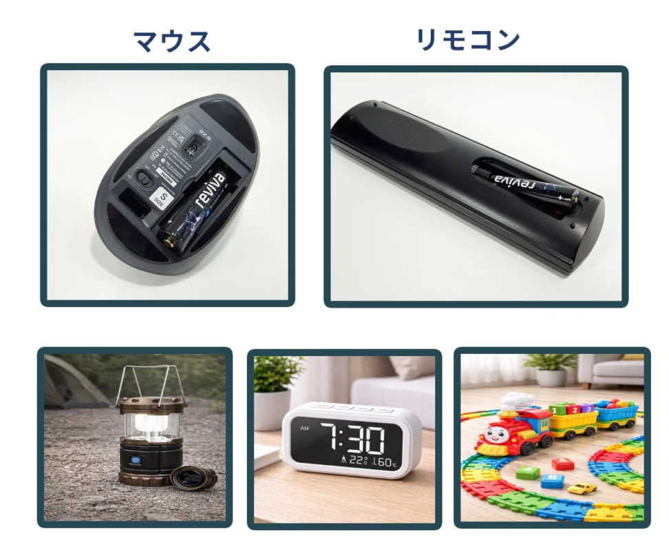 Various devices using BASMAN 3 batteries