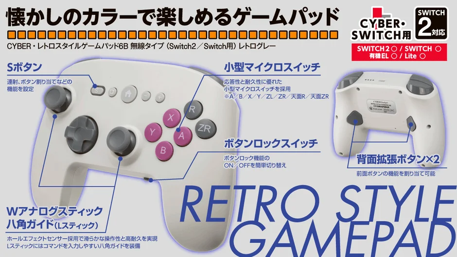 Gamepad with Feature Callouts