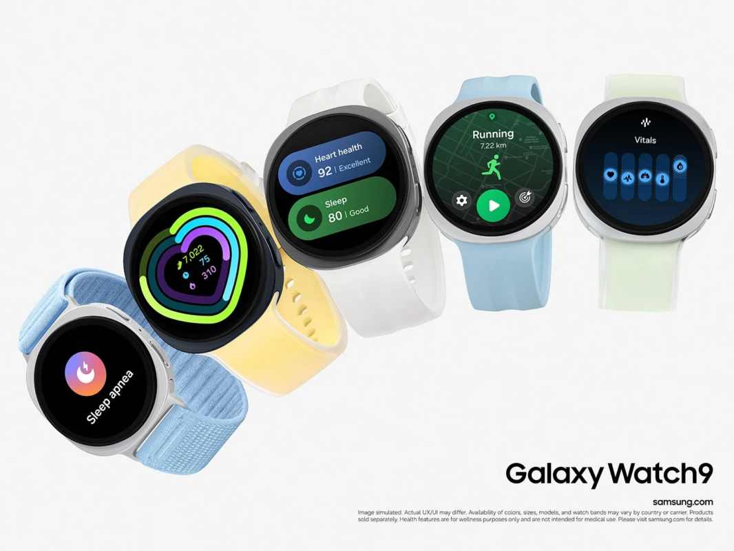 Galaxy Watch9 displaying health metrics