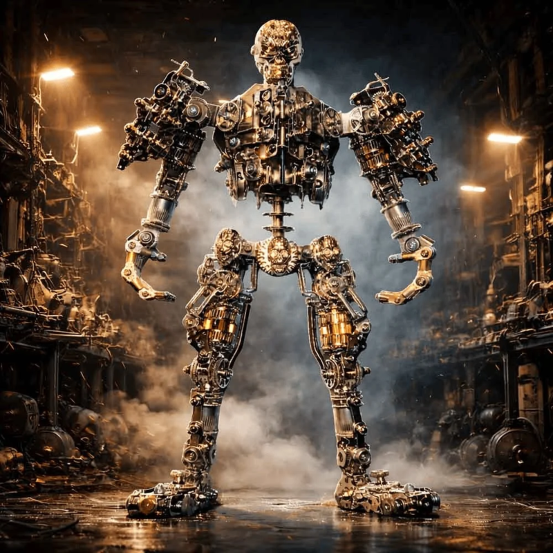 Mechanical Skeleton 3D Metal Model Kit