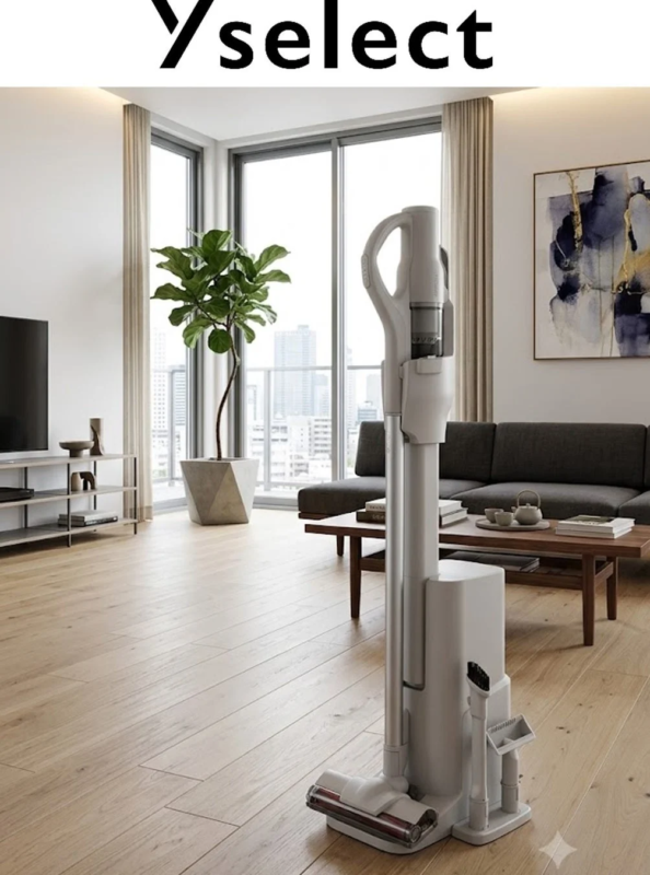 Cordless Vacuum in Living Room