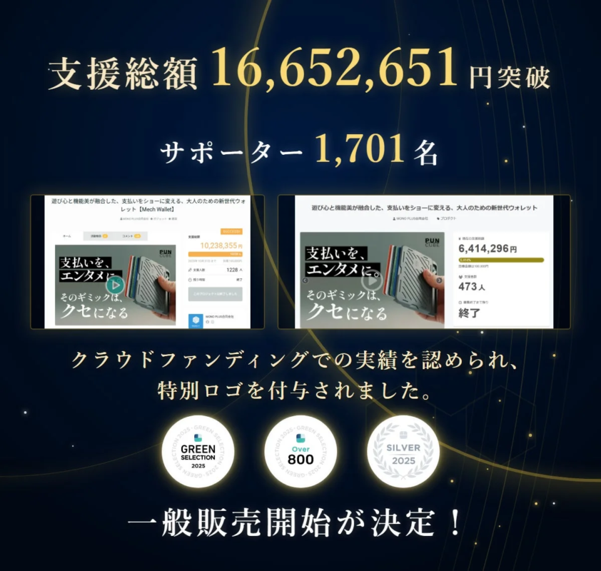 Crowdfunding success for Mech Wallet