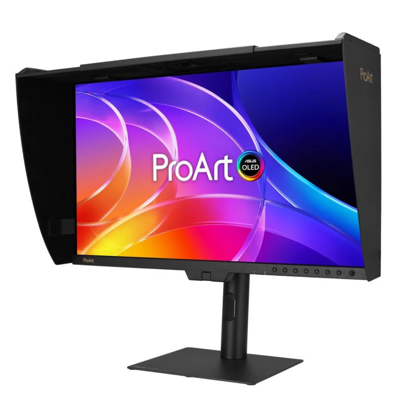 ASUS ProArt Display OLED PA27USD with monitor hood