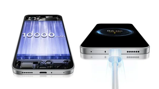 10,000mAh Battery and 100W Fast Charging