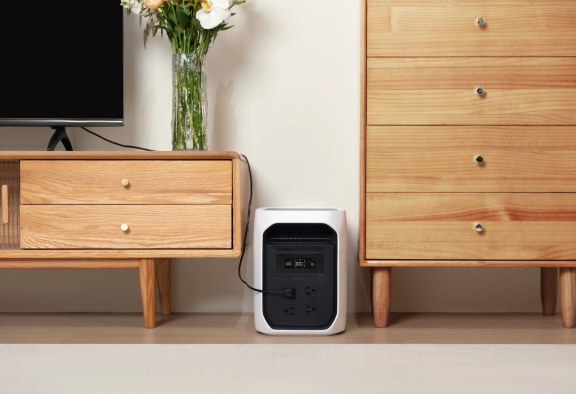 EcoFlow DELTA 3 Max in a modern living room