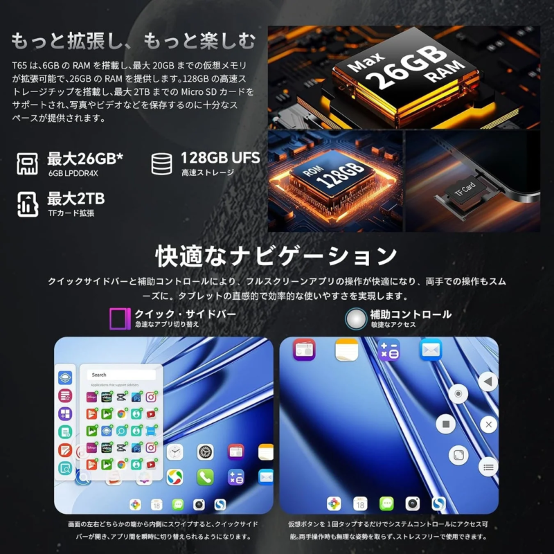 Teclast T65 Memory and Storage