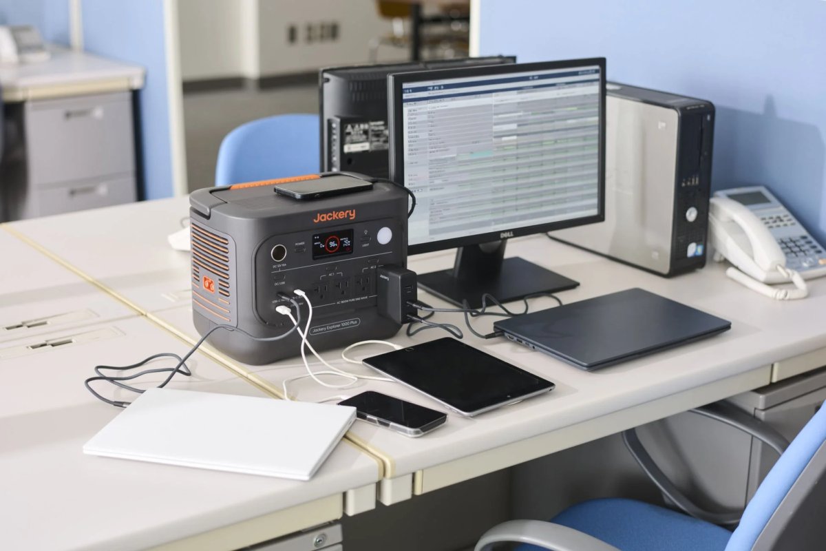 Jackery Portable Power Station 1000 Plus V2 powering devices
