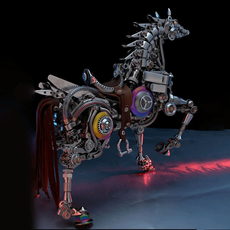 Mechanical Bionic Horse 3D Metal Model Kit