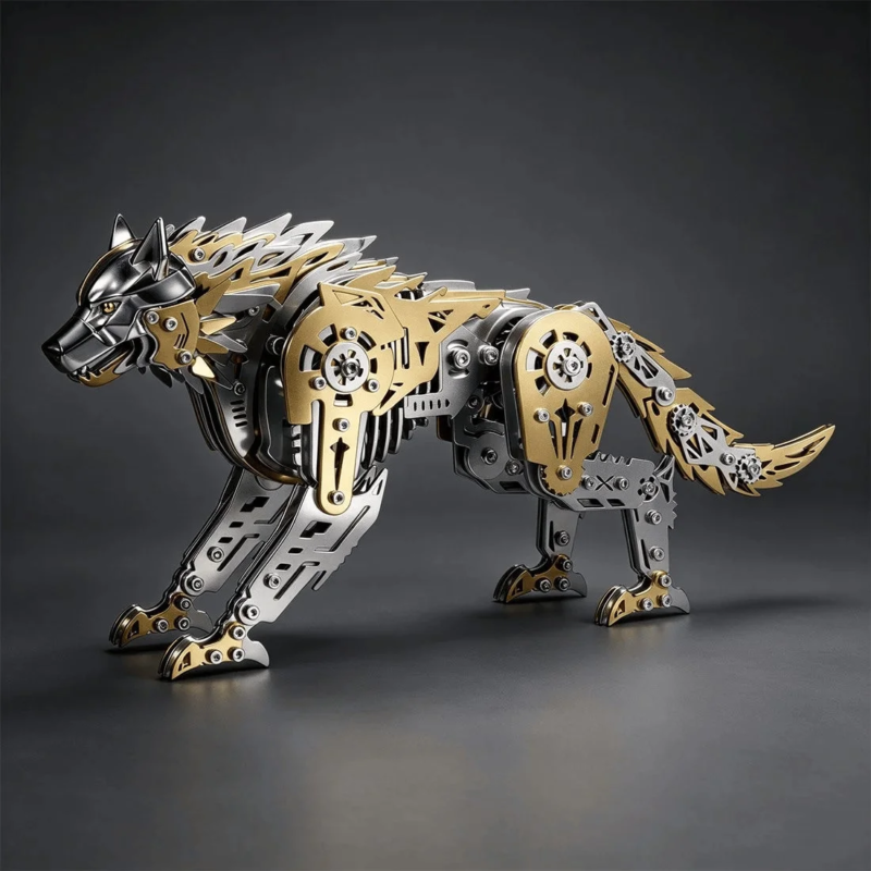 Mechanical Battle Wolf 3D Metal Puzzle