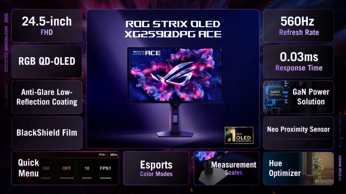 ROG Strix OLED XG259QDPG Ace