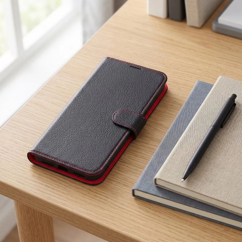 Notebook-style Case with Notebook and Pen