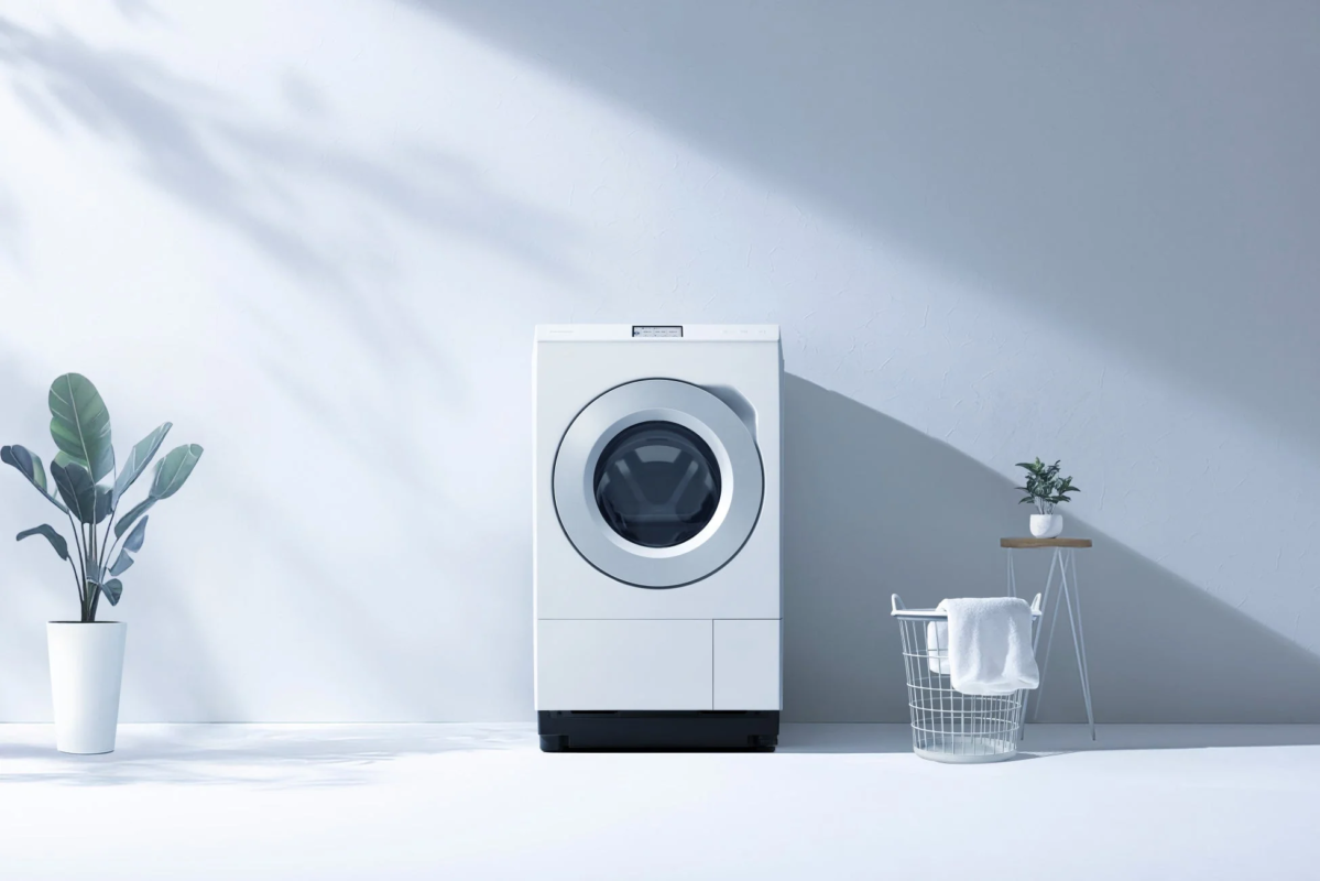 Modern washer in a clean setting