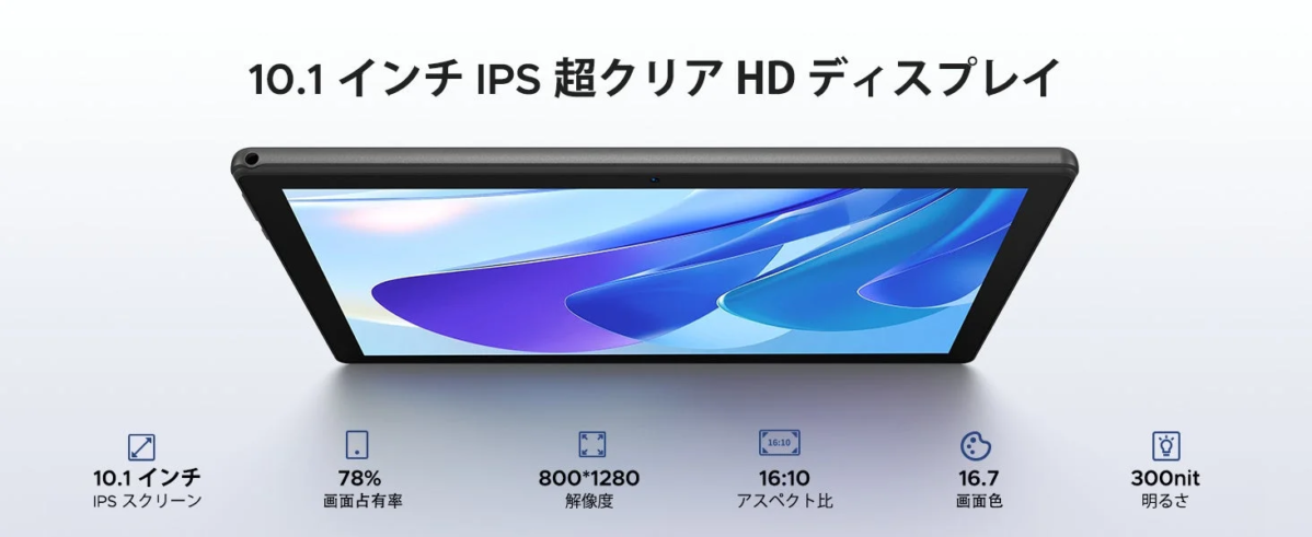 10.1-inch IPS Display