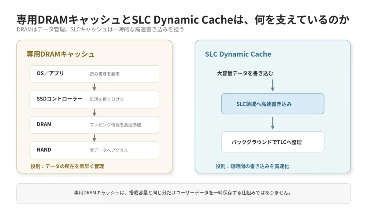 DRAM Cache and SLC Dynamic Cache Explained