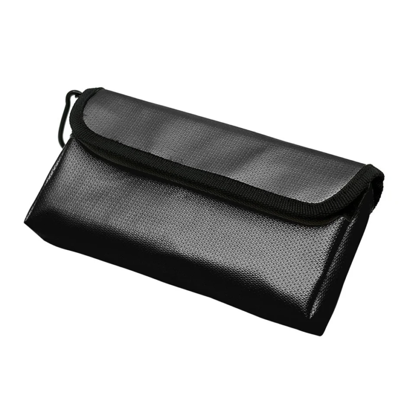 Black Fire-Resistant Gadget Pouch