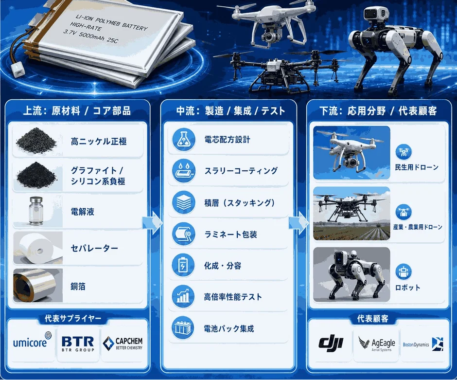 Lithium-Ion Polymer Battery High-Rate Supply Chain