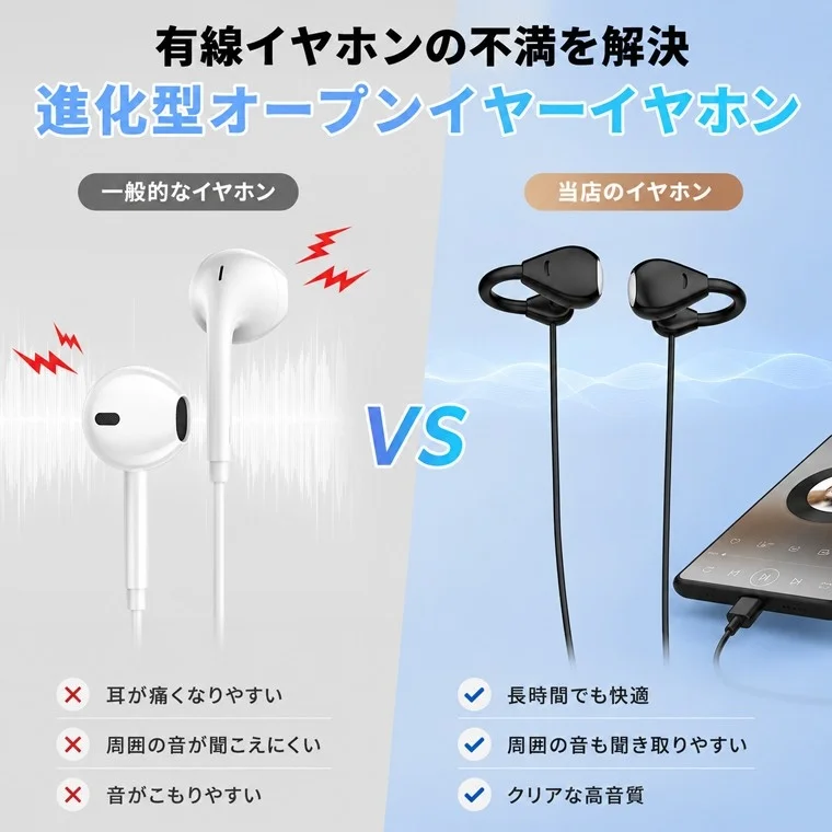Comparison of earphone designs