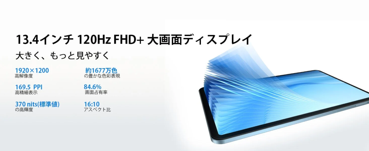 13.4-inch 120Hz FHD+ Display