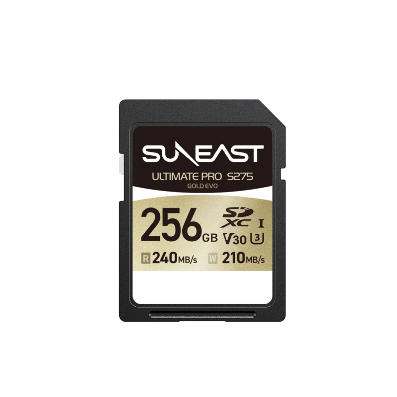 SUNEAST ULTIMATE PRO S275 GOLD EVO 256GB SDXC I Memory Card
