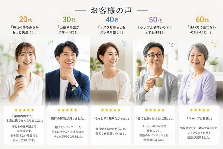 Customer testimonials