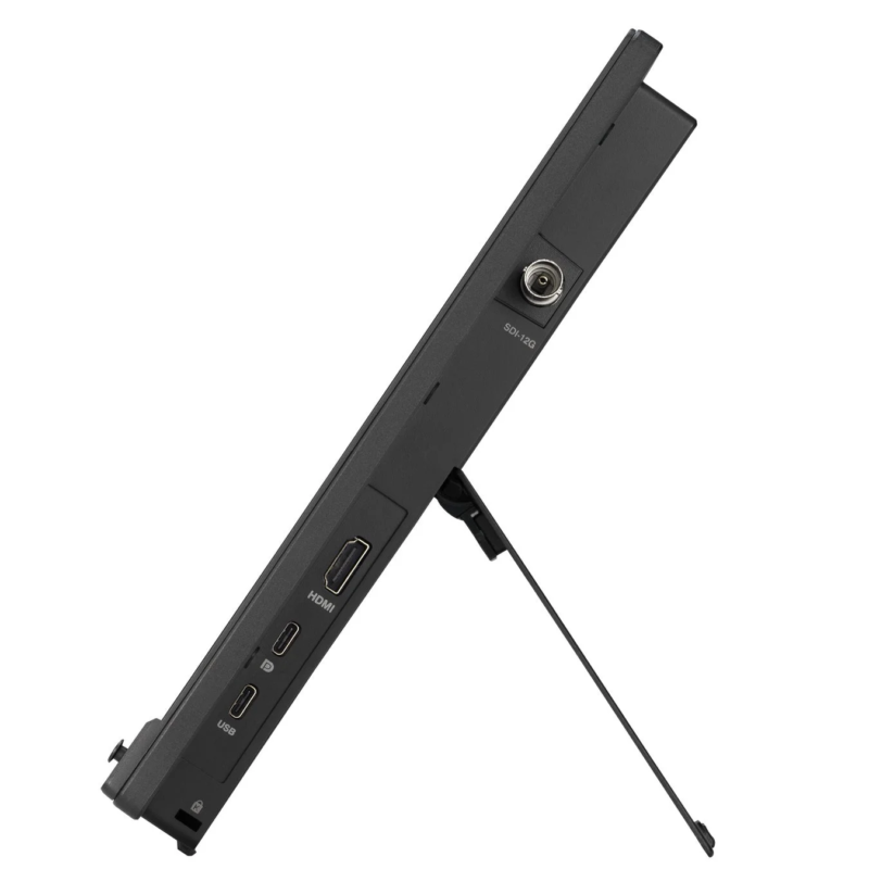 ASUS ProArt Display PA16USV side view showing SDI, HDMI, and USB ports