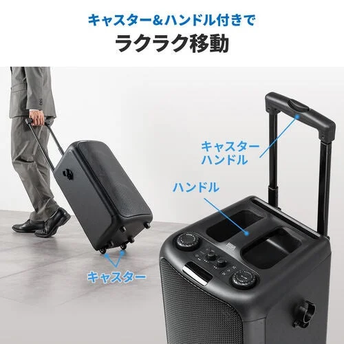 Casters and handle for easy movement