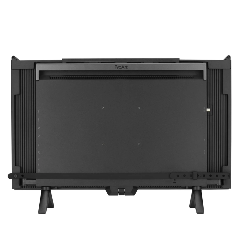 ASUS ProArt Display OLED PA27USD back view with port labels