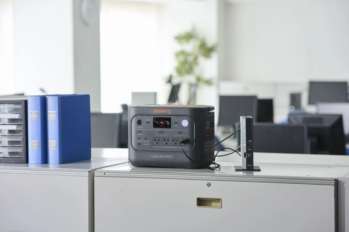 Jackery Portable Power Station 1000 Plus V2 in office
