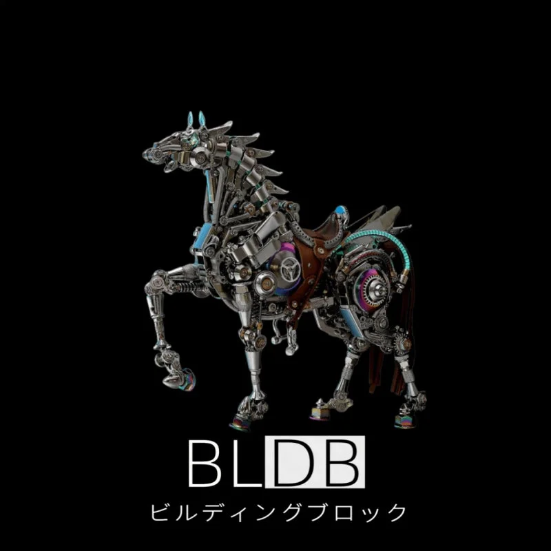 Mechanical Bionic Horse 3D Metal Model Kit