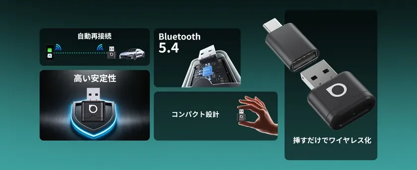 Compact USB Adapter with Features