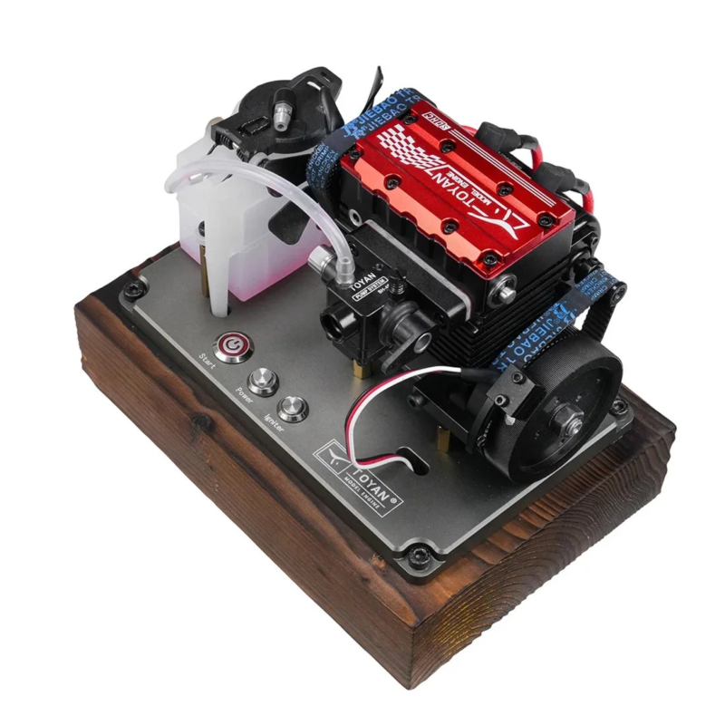 Engine on Wooden Base